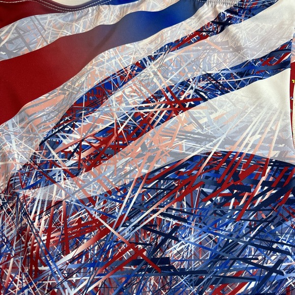 GK Elite SIMONE BILES " Wild Patriot" Gymnastics Leotard AM Adult Medium - Picture 7 of 13